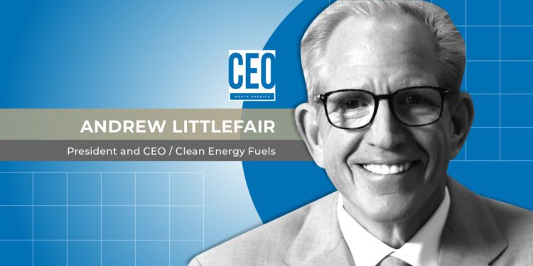 Clean Energy Fuel’s CEO Andrew Littlefair explains to CEO North America Magazine why sustainable fuels are the answer for the transportation industry and the hear and now