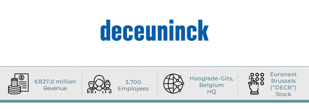 - Deceuninck CEO Stefaan Haspeslagh guides CEO NA Magazine through his company's long history in sustainable construction