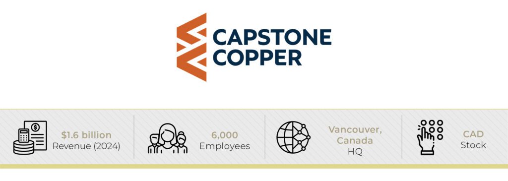 - James Whittaker, SVP and COO, briefs CEO NA on why Capstone Copper is strategically positioned to explore its expanding copper opportunities across the Americas