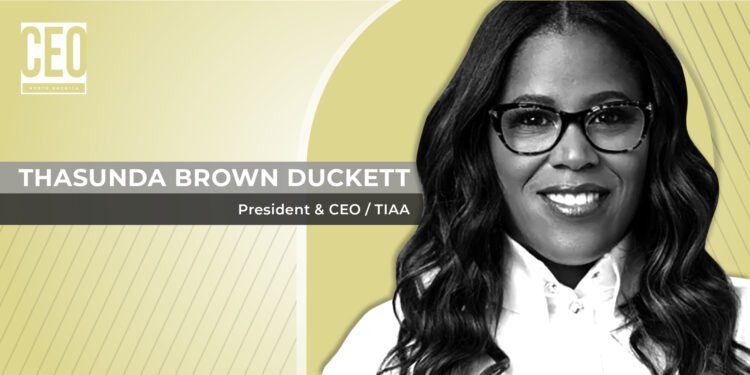 CEO NA takes a deep dive into Thasunda Brown Duckett’s inspirational leadership strategy as President and CEO of TIAA - CEO North America CEO NA takes a deep dive into Thasunda Brown Duckett’s inspirational leadership strategy as President and CEO of TIAA