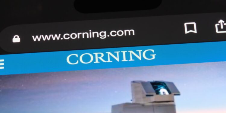 Corning shares jump after Amazon announces agreement to boost U.S. fiber optics manufacturing